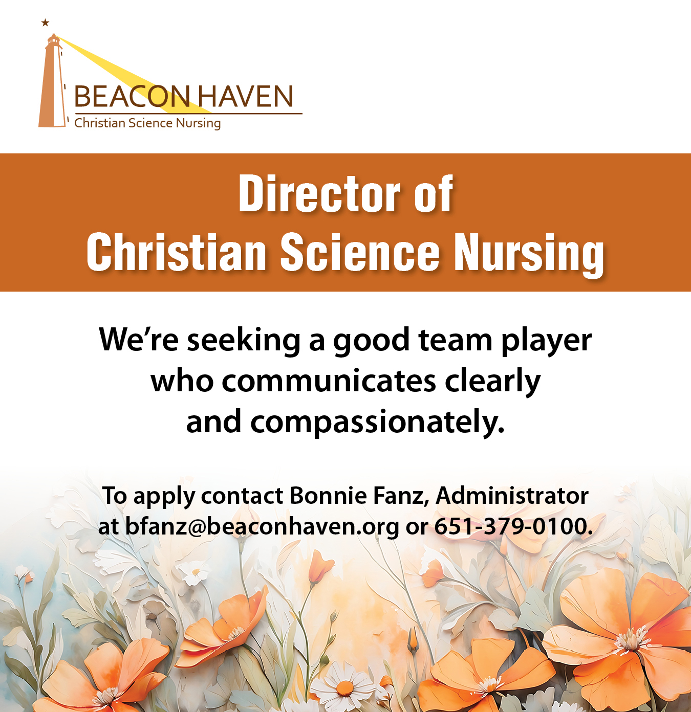Seeking Director of Christian Science Nursing